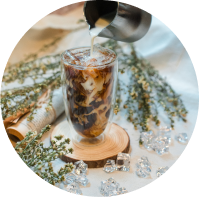 Fragrant ice coffee